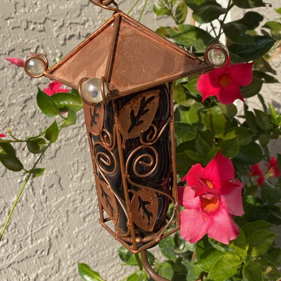 Copper Hummingbird Feeder - Picture 2 of 10